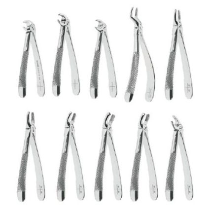 ASA DENTAL Extracting Forceps (Set isi 10 tang)