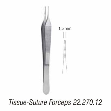 HELMUT ZEPF Tissue-Suture Forceps (22.270.12)